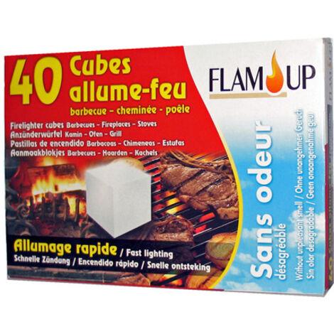 40 CUBES ALLUME FEU SANS ODEUR