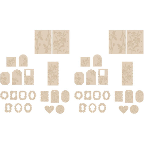 40 dekorative Aufkleber mit geprägten Blumenmotiven, perfekt für Scrapbooking, DIY-Tagebücher und Iris-Umschläge