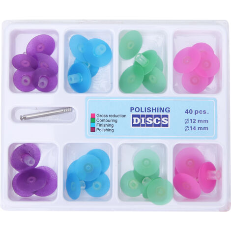 40 disques de polissage dentaire en résine, accessoire pour dentiste, boîte de 40 pièces