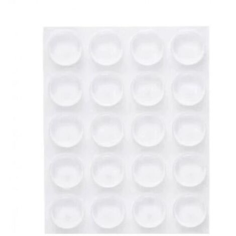 40 fermaporta adesivi trasparenti, 22 x 5 mm, tampone per porta, fermaporta trasparente, ammortizzatore per porta a parete