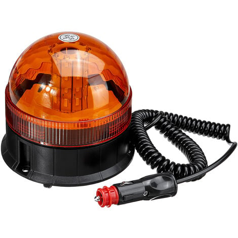 INSMA 40 LED Toit Magnétique Rotatif Flash Amber Beacon Stroboscopique Tracteur Voyant Coxolo Fantablau