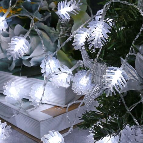 40 LED-Weihnachts-Lichterkette in Tannenzapfenform, 6 Meter (19,68 Fuß)