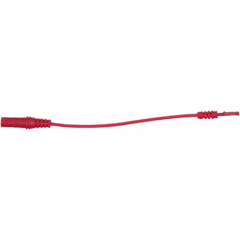 4,0 mm Eingangsbuchse auf 1,2 mm Prüfadapterbuchse flach (rot)