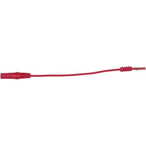 4,0 mm Eingangsbuchse auf 2,0 mm Prüfadapterbuchse flach (rot)
