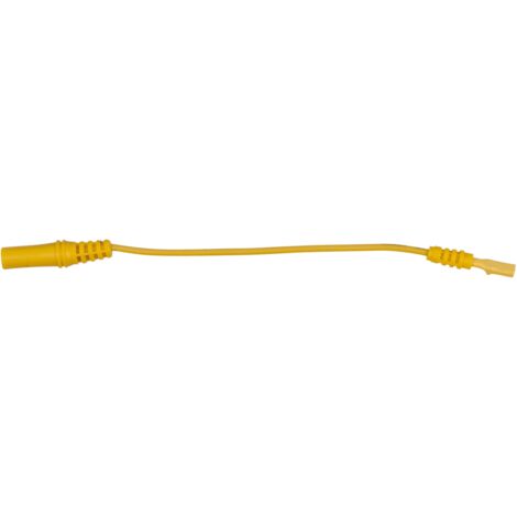 4,0 mm Eingangsbuchse auf 3,0 mm Prüfadapterbuchse flach (gelb)