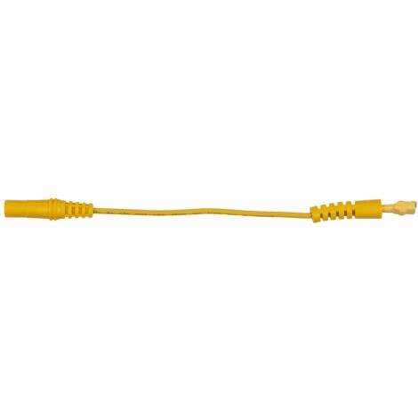 4,0 mm Eingangsbuchse auf 5,0 mm Prüfadapterbuchse flach (gelb)