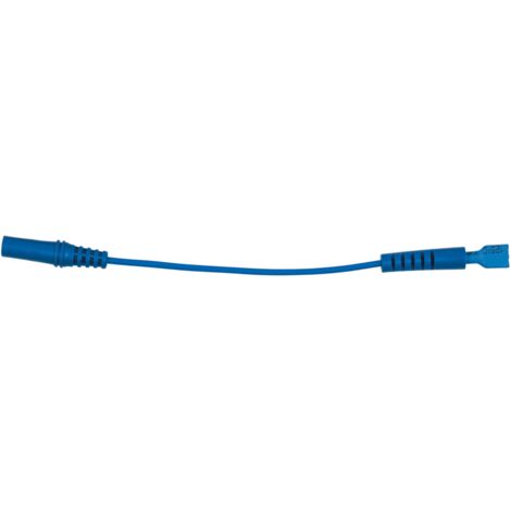 4,0 mm Eingangsbuchse auf 6,0 mm Prüfadapterbuchse flach (blau)