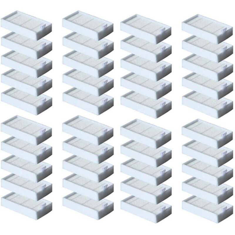 40 piècesFiltre pour pièces d'aspirateur robot V5 V5s V3 V3s V5pro V50 V55 X5 V5s Pro