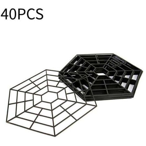 40 Pcs Floating Plastic Netting, Protective Ring for Ornamental Ponds, Garden Fish Protection Barrier, Wire Mesh for Herons, Crows, Magpies, and Cats