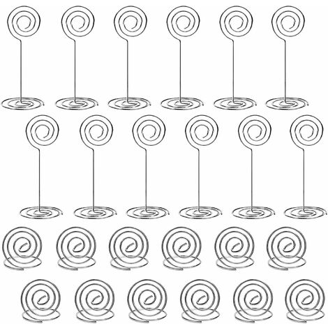 ​​40 PCS porte-numéro de table 20 Pièces Stand Table Titulaire et 20 Pièces Ring Table Titulaire pour Mariage Restaurant et Fête