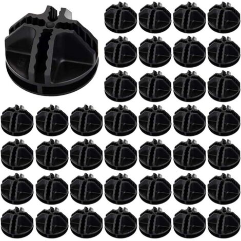 40 pezzi di cubo di filo ABS connettore cubo di plastica bianco connettore cubo di stoccaggio connettore armadio di stoccaggio connettore armadio di stoccaggio cubo di filo modulare griglia cubo per a