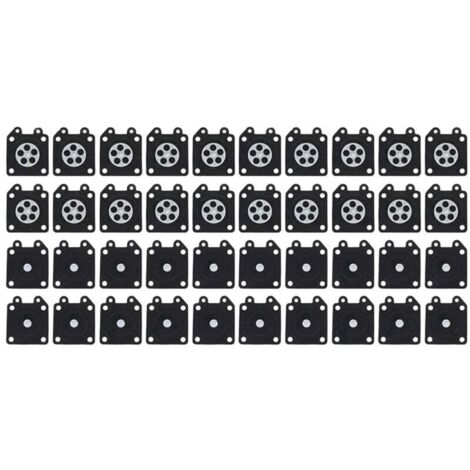 40 pezzi di membrana di dosaggio del carburatore della motosega per 95-526 500 3800 4500 5200 5800 Kit guarnizione di montaggio per auto