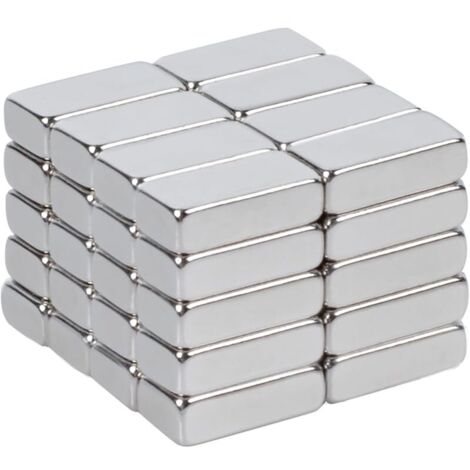 40 Pièces Aimant Neodyme Puissant Rectangulaire Petits Aimants Mini Magnet 10x5x3mm pour Frigo Tableau Blanc Magnétique Photo école Bureau Oeuvre