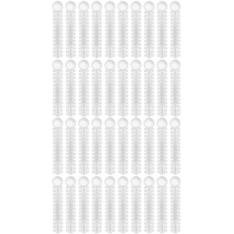 40 pièces Attaches Transparentes pour Ligatures Dentaires, Accessoires d'Appareil Orthodontique et Brackets