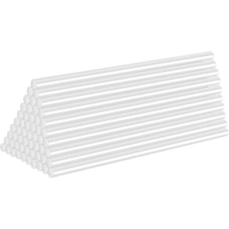 40 Pièces Bâtons de Colle Chauds Ø11 mm, 11 x 190 mm Bâtons de Colle Chaude Transparents pour Petits Pistolets à Colle Chaude, Bricolage, Artisanat, Loisir