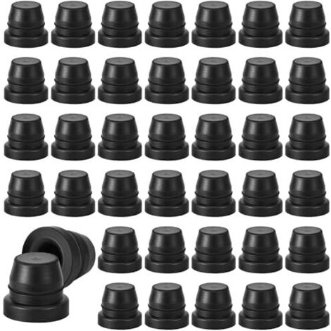 40 Pièces Bouchon à Vis de Purge Frein Raccord Graisse Cache-Poussière en Caoutchouc Zerk pour Voitures Motos -