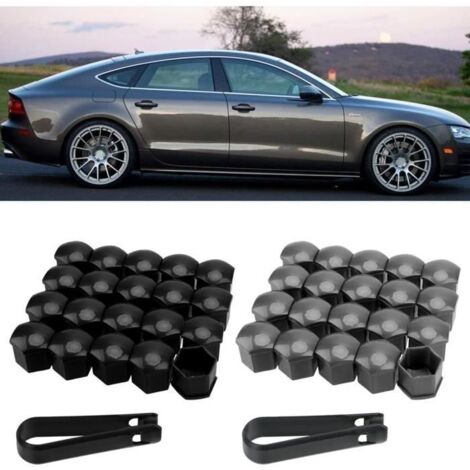 40 Pièces Cache Ecrou 17 mm Capuchons Protection Hexagonal Plastique Protecteurs Boulon Ecrou Couvre Capuchons D'écrou