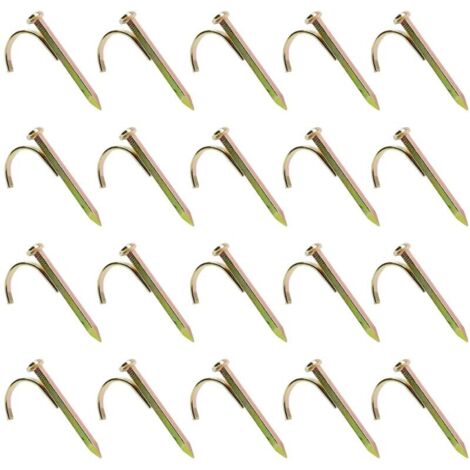 40 Pièces Clous De Fixation De Conduite D'eau Épingle à Nourrice,Collier De Serrage Clou De Fixation De Conduite D'eau,Crochet Fixe De Conduite D'eau,Brûleurs Mauvaises Herbes,Fixation C