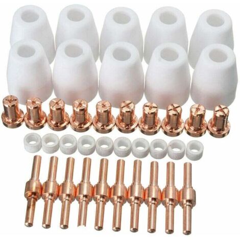 40 Pièces Consommables de Coupeur de Plasma pour Torche PT 31 LG 40 CUT 40 50
