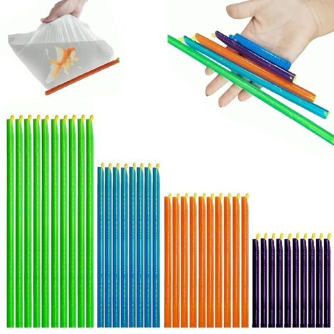 40 pièces Pinces de Fermeture pour Sachets Alimentaires – Pinces Hermétiques Réutilisables pour Snacks, Conservation des Aliments, Résistantes à la Corrosion