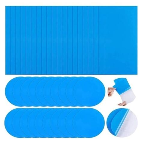 40 Pièces Rustine Piscine Kit de Réparation Patchs de Réparation Auto-Adhésifs PVC Patch Liner PISCINE COMPLETE - KIT PISCINE
