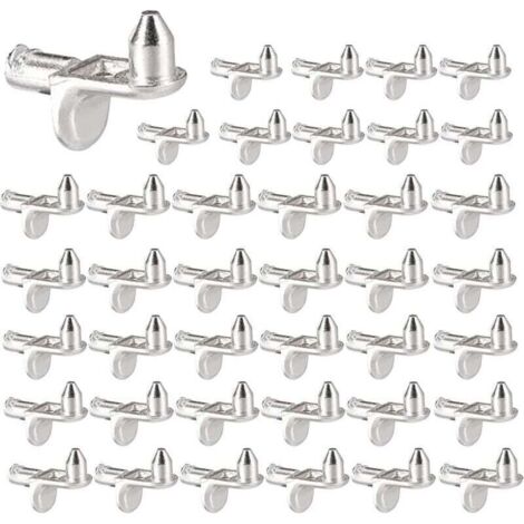 40 Pièces Taquet Etagere Support D'étagère en Forme de L 5mm pour Meubles Placard Bibliothèques Armoire Bureau Accessoires