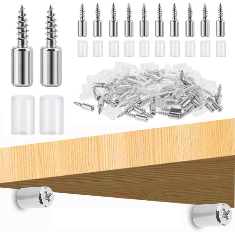 40 piezas de clavijas para estantes, soportes para estantes de gabinete con protección, clavijas para estantes, soportes autorroscantes para muebles,