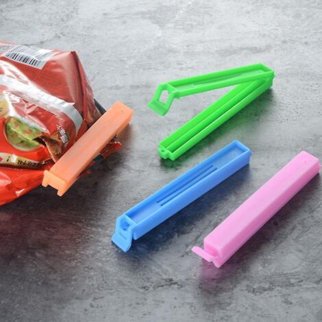 40 Pinces Alimentaires En Plastique, 7cm Clip D'tanchit Clips Plastique Fermeture Pince Alimentaire Cuisine Pour Emballage Cuisine Snack Couleurs