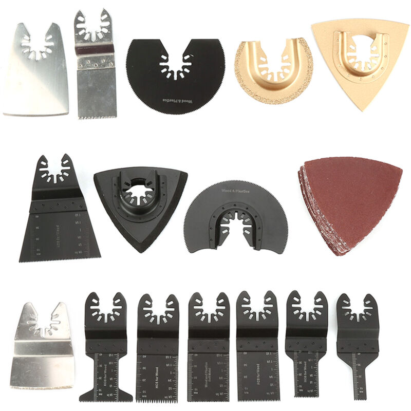 Image of Decdeal - 40 Stück Hybrid-Multifunktions-Oszilliersägeblatt für Bosch Makita