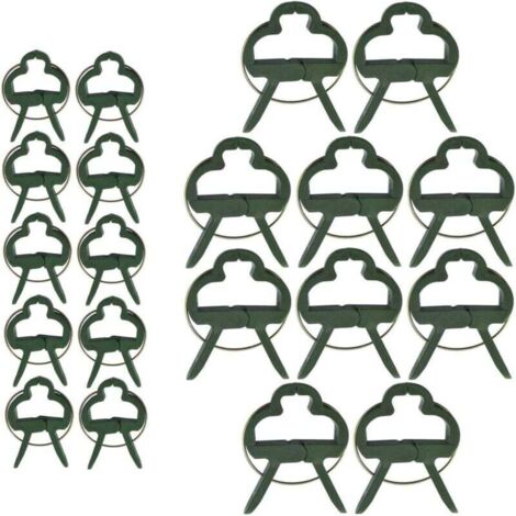 40 Stück Clips für Kletterpflanzen, Tomatenclips, Pflanzenclips, Tomatenstützclips (2 Größen)