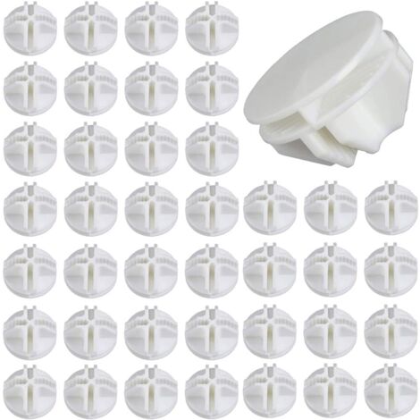 40 Stück Drahtwürfel, ABS-Kunststoff, weiß, Aufbewahrungswürfelverbinder, Aufbewahrungsschrankverbinder, Aufbewahrungsschrankverbinder, modularer Drahtwürfel, Gitterwürfel für Regallagerschränke