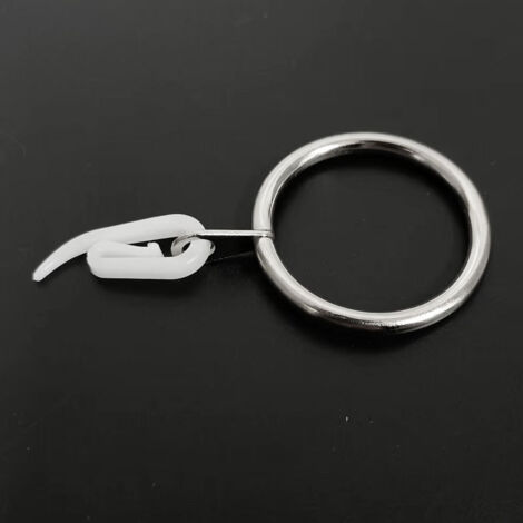 40 Stück Gardinenringe aus Metall, Gardinenstangenringe, Gardinenringe zum Aufhängen, Gardinenringe und Gardinenhaken für Vorhänge und Stangen, 30 mm Innendurchmesser