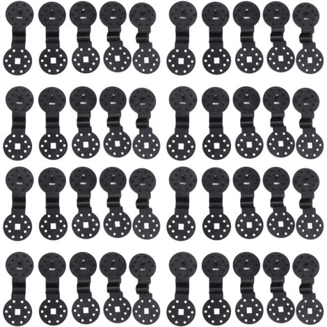 40 Stück Schattiernetzclips, starke Befestigungselemente für Gewächshaus und Garten - Kunststoffbinder