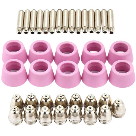 40 Stück/Set AG60 SG55 Plasma-Schneider Schneidbrenner, Elektrode, Busse, Tassen Kit Plasma-Schneider Zubehör Stahlmühle Plasma-Schneider Zubehör, für SG55, AG-60 Brenner, CUT60, LGK60, P-60
