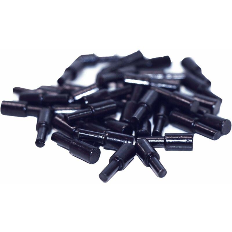 Image of 40 supporti a innesto per mini trapano, diametro 3 mm, zincati, colore nero
