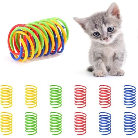 40-teiliges Federspielzeug für Katzen, Kunststoff-Spiralfedern, Haustierbedarf
