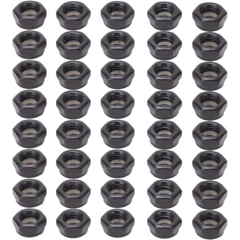 40-teiliges Skateboard-Achsen-Hardware-Set, Achsen und Muttern aus Kohlenstoffstahl, komplettes schwarzes Skateboard-Achsen-Hardware-Set