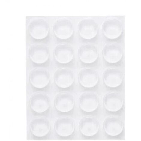 40 transparente, selbstklebende Türstopper, 22 x 5 mm, Türpuffer, transparenter Türstopper, wandmontierter Türdämpfer