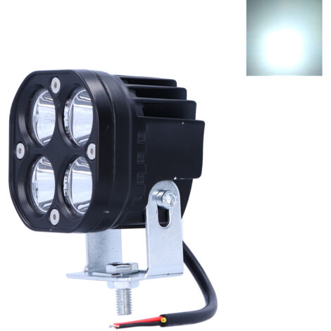 40-W-Arbeitsleuchte mit 4 LEDs, 4000 lm, Schutzart IP67, 6000 K Weißlicht, universell einsetzbar für Auto, LKW und Motorrad