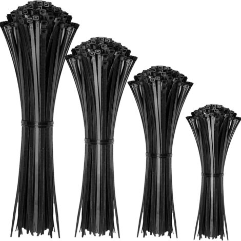 400 bridas de plástico para cables, bridas profesionales, bridas de gran tamaño, abrazaderas autoblocantes de alta resistencia.