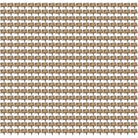 400 Clous Rivets Carrés 4MM-7MM DIY Accessoires Cuir pour Sacs Chaussures Ceintures Bronze 4mm