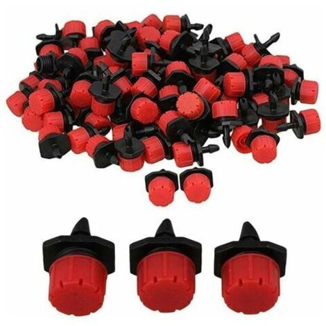 400 embouts d'irrigation goutte à goutte réglables, système d'irrigation goutte à goutte automatique 1/4", micro-gouttelettes pour serre et jardin (vert)-AquaForge