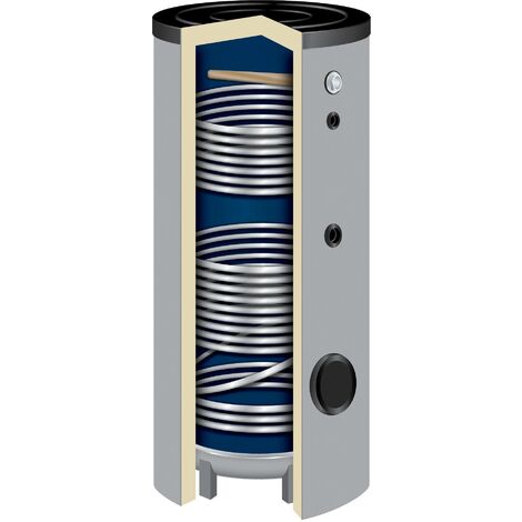 400 Liter Solarspeicher Warmwasserspeicher SO-400 Liter Isoliert 50 mm
