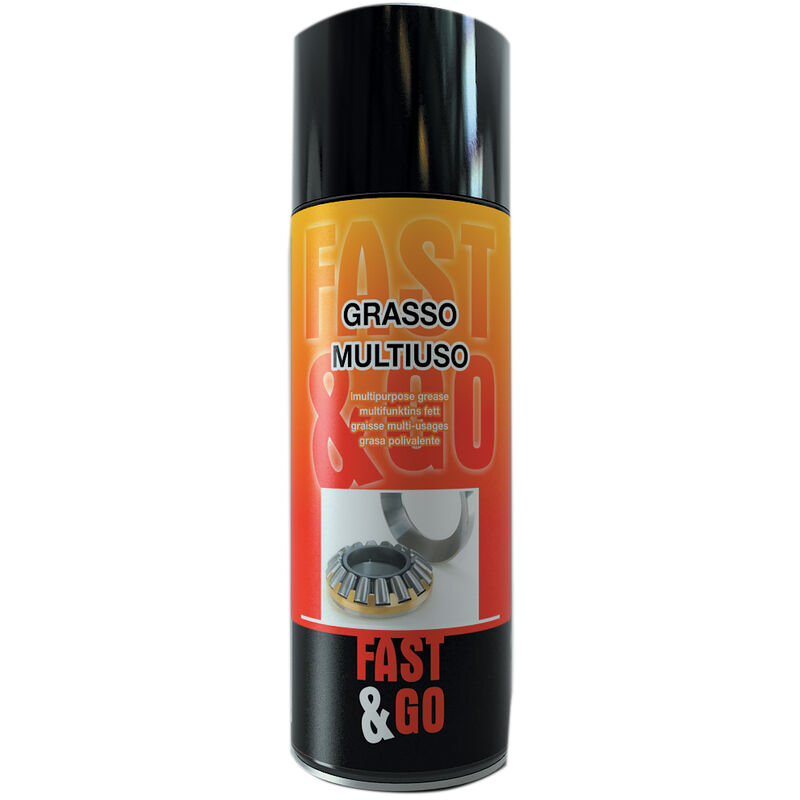 Fast&go - 400 ml de graisse lubrifiante polyvalente spray Fast & Go pour lubrifier les roulements et les vis