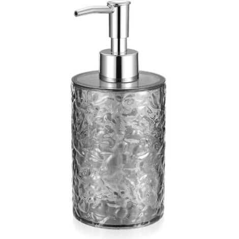 400 ML Distributeur Savon, Distributeur de Savon Liquide, Flacon Pompe Vide 400ml, Distributeur Shampoing et Gel Douche, Flacons Vides à Pompe Plastique pour Distributeurs de Savon et de Lotion