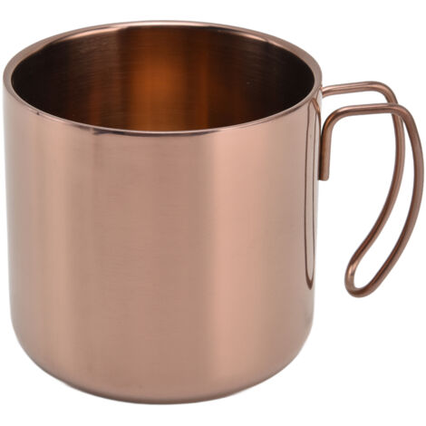 400-ml-Isolierbecher aus Edelstahl, Roségold – ohne Deckel, für Büro, Zuhause, Restaurant