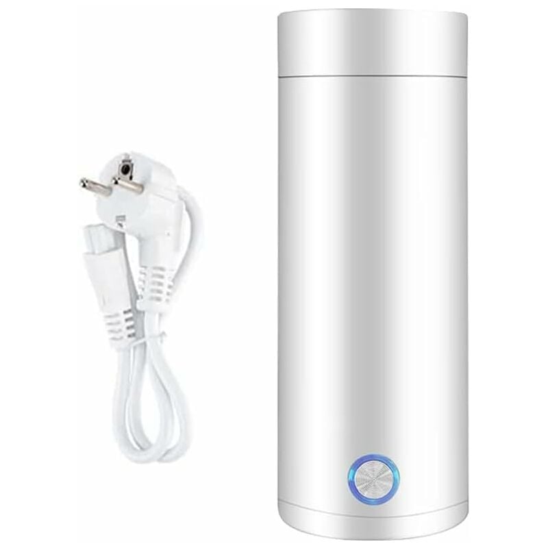 400 ml Mini Bouilloire et Mini Thermos, Bouilloire électrique portable, Bouilloire portable électrique de voyage, 4 Minutes de Cuisson Rapide, 3 en 1