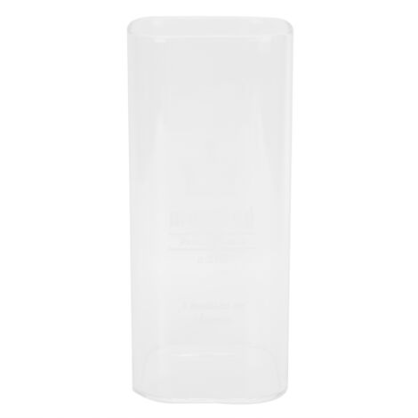 400 ml quadratisches, hitzebeständiges Trinkglas für Milch, Getränke, Frühstück, Kronendesign