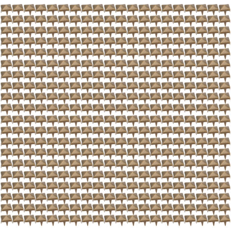 400 Pièces de Rivets Cloutés Carrés 4MM-7MM pour DIY Maroquinerie, Accessoires Sacs Ceintures Chaussures, Bronze 7mm