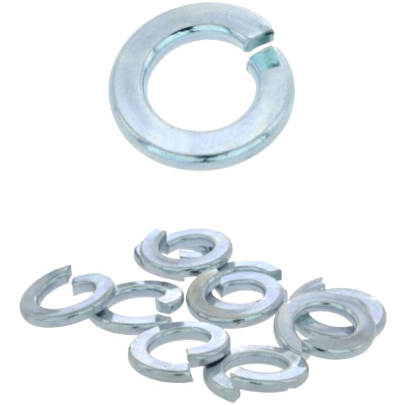 400 Rondelles Grower DIN127B acier zingués blanc D6